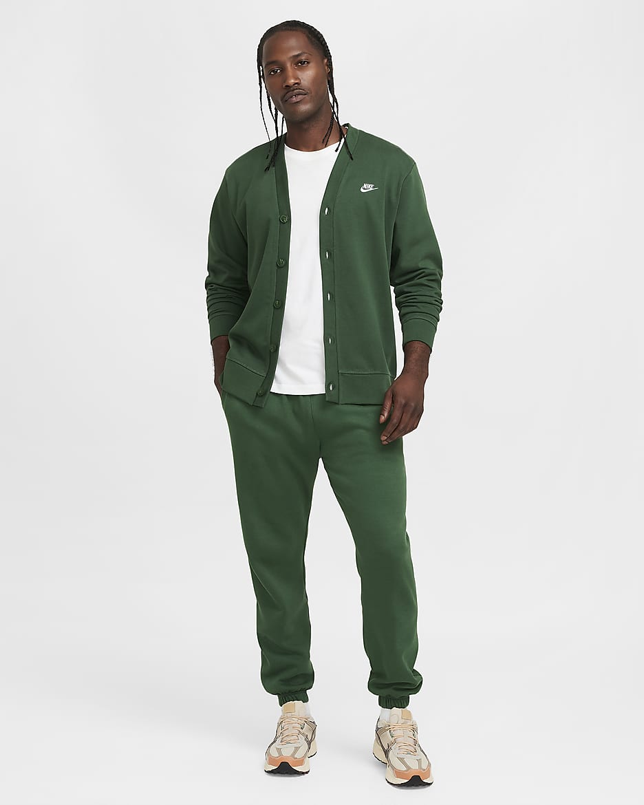 Nike cardigan mens best sale